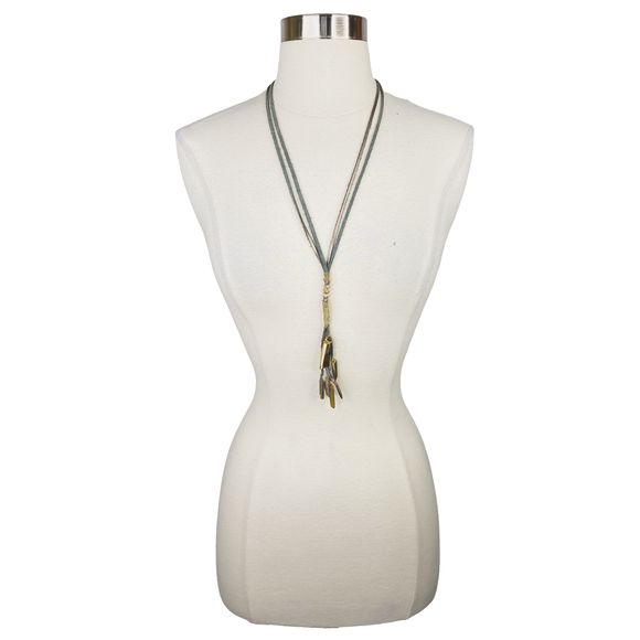 Nakamol Bohemian Golden Leather Necklace - Picture 3 of 6